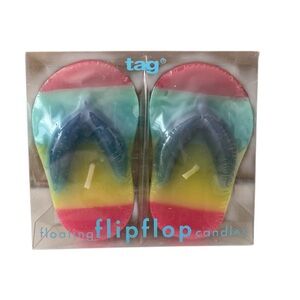 Tag brand Floating Flip Flop Candles - Rainbow Colors